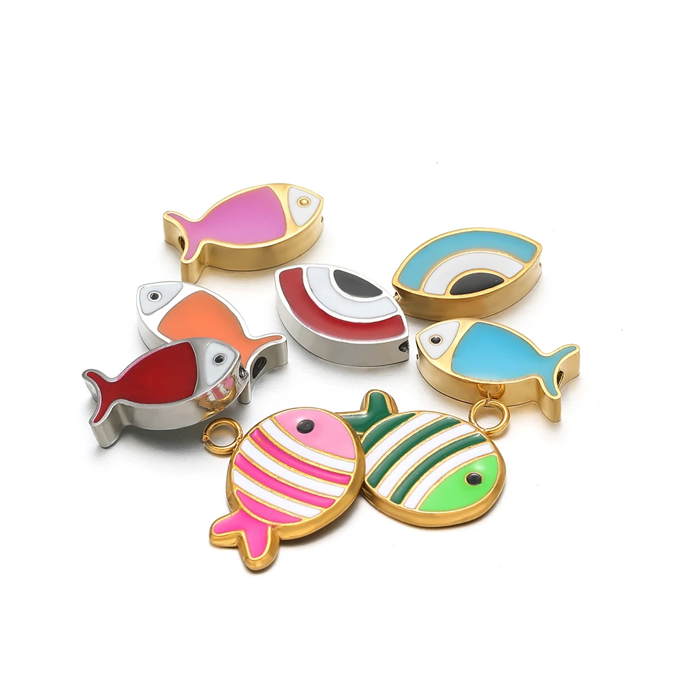 5Pcs Stainless Steel Colorful  - đánh giá và giá Jewelry Making For Kids
