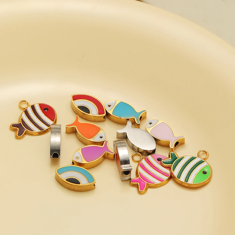 5Pcs Stainless Steel Colorful  - đánh giá và giá Jewelry Making For Kids