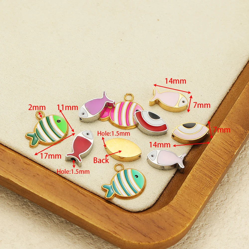 5Pcs Stainless Steel Colorful  - đánh giá và giá Jewelry Making For Kids
