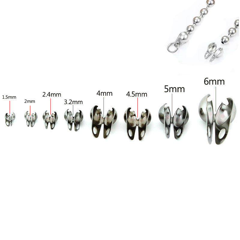 50Pcs 1.5-6mm Stainless Steel  - đánh giá và giá Jewelry Making Bead