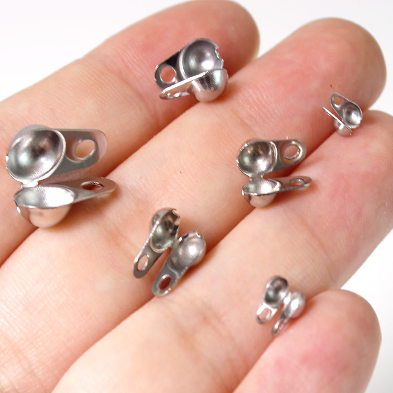 50Pcs 1.5-6mm Stainless Steel  - đánh giá và giá Jewelry Making Bead