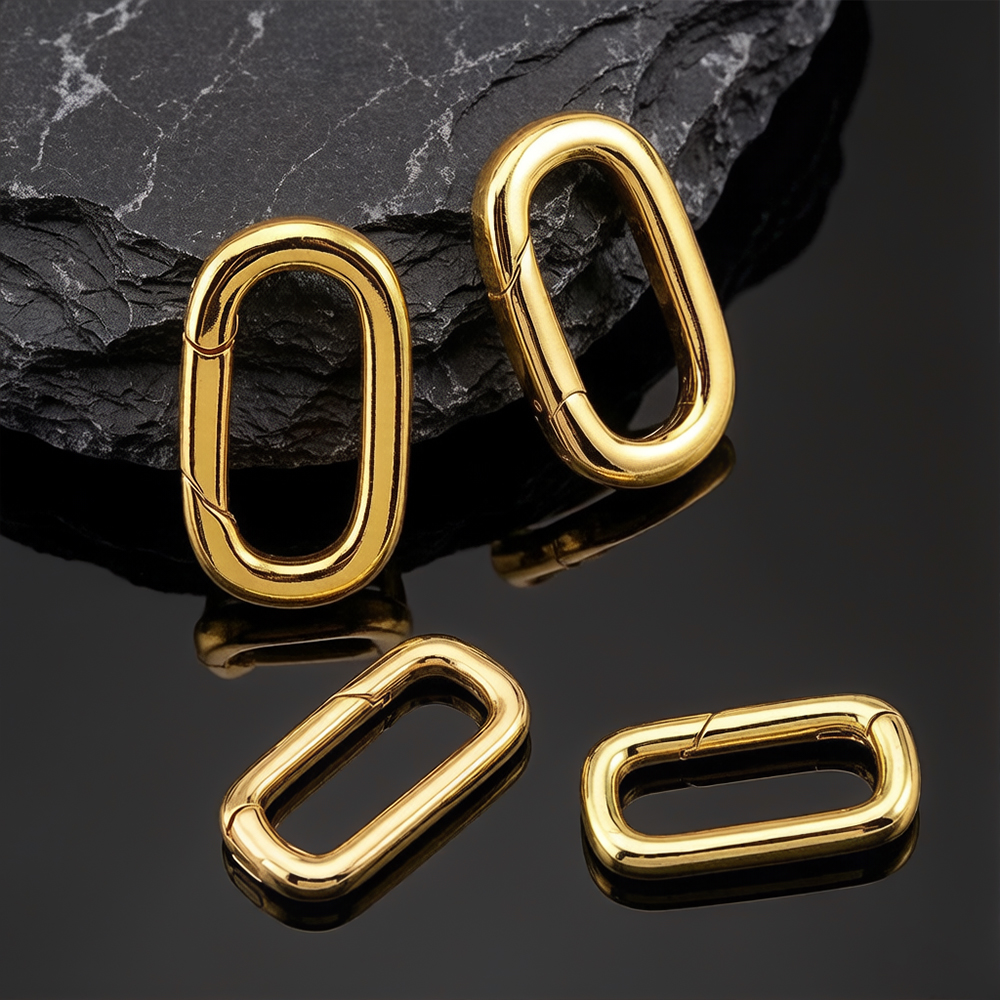 2pcs 18K Gold Plated Filled Ov - đánh giá và giá Jewelry Making Bead