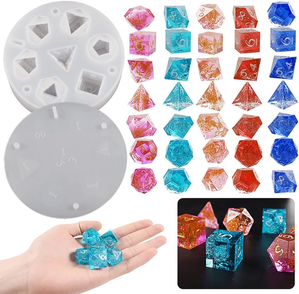 DIY 7-Cavity Dice Molds - Shar - đánh giá và giá Making Custom Jewelry