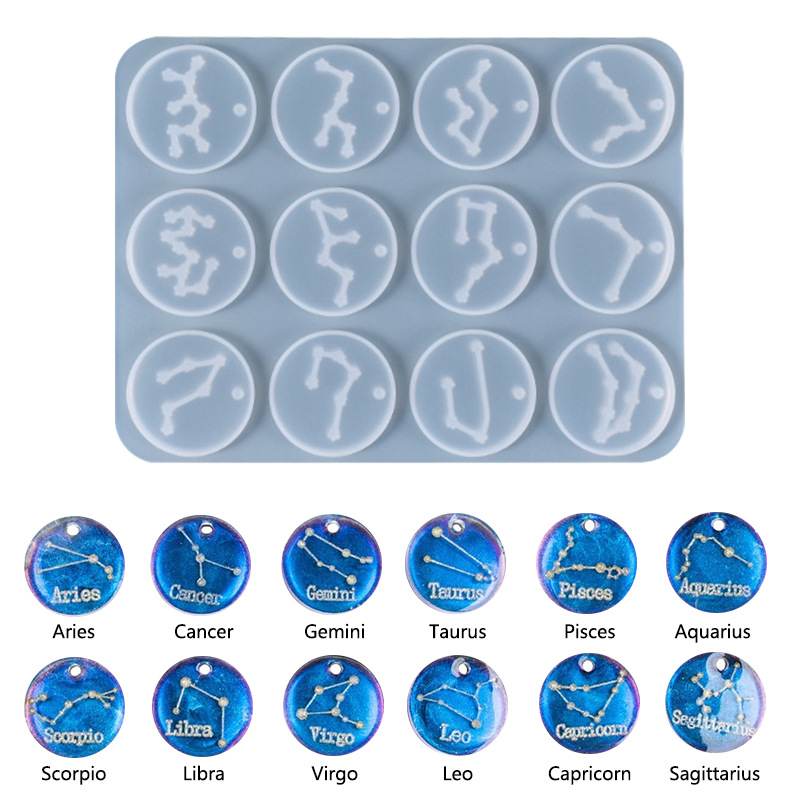 12 Holes Constellation Pendant - đánh giá và giá Resin Mold Jewelry